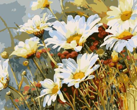 Chrysanthemum Diy Paint By Numbers Kits UK PL0272