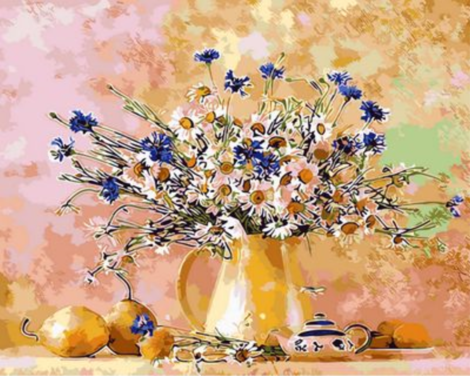 Chrysanthemum Diy Paint By Numbers Kits UK PL0284