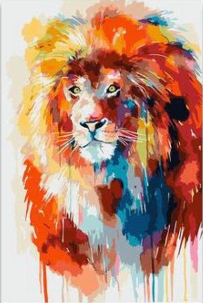 Lion Diy Paint By Numbers Kits UK AN0028