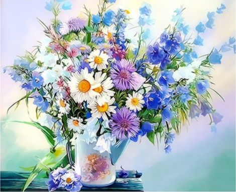 Chrysanthemum Diy Paint By Numbers Kits UK PL0290