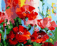 Flower Diy Paint By Numbers Kits UK PL0029