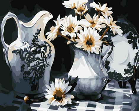 Chrysanthemum Diy Paint By Numbers Kits UK PL0301