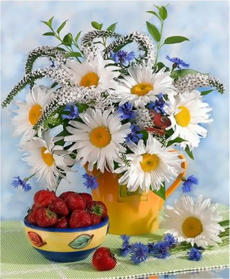 Chrysanthemum Diy Paint By Numbers Kits UK PL0302