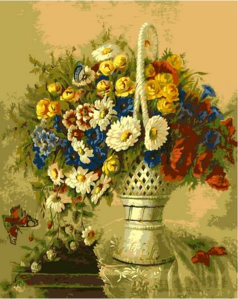 Chrysanthemum Diy Paint By Numbers Kits UK PL0309