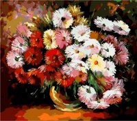 Chrysanthemum Diy Paint By Numbers Kits UK PL0314