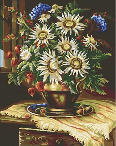 Chrysanthemum Diy Paint By Numbers Kits UK PL0317
