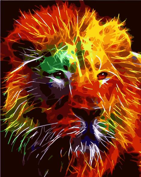 Lion Diy Paint By Numbers Kits UK AN0031