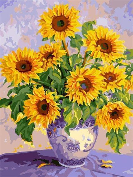 Sunflower Diy Paint By Numbers Kits UK PL0350