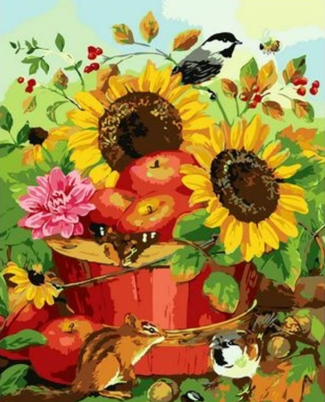 Sunflower Diy Paint By Numbers Kits UK PL0365