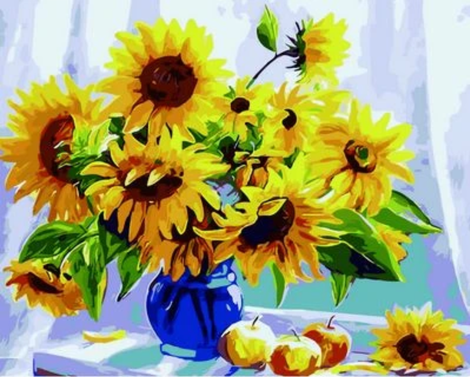Sunflower Diy Paint By Numbers Kits UK PL0367
