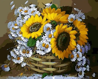 Sunflower Diy Paint By Numbers Kits UK PL0371