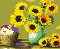 Sunflower Diy Paint By Numbers Kits UK PL0372