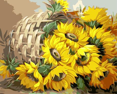 Sunflower Diy Paint By Numbers Kits UK PL0379