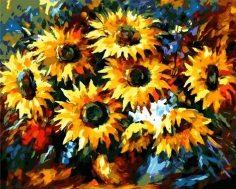 Sunflower Diy Paint By Numbers Kits UK PL0381