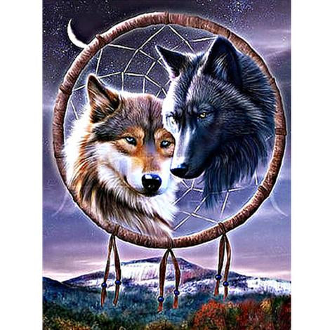 Animal Wolf Diy Paint By Numbers Kits UK AN0038