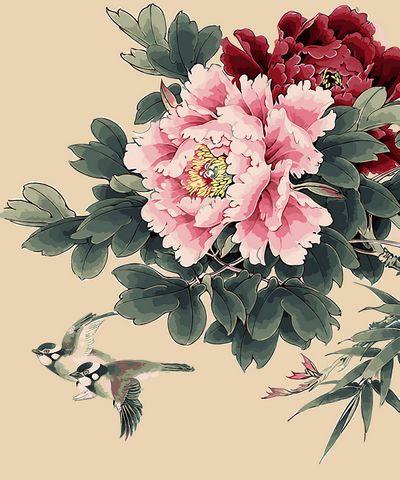 Flower Diy Paint By Numbers Kits UK PL0403