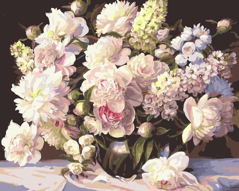Flower Diy Paint By Numbers Kits UK PL0405