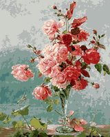 Flower Diy Paint By Numbers Kits UK PL0408