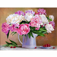 Flower Diy Paint By Numbers Kits UK PL0409