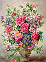 Flower Diy Paint By Numbers Kits UK PL0431