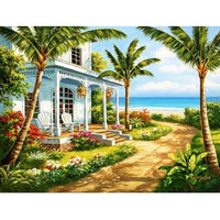 Seaside House Diy Paint By Numbers Kits UK BU0103