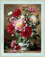 Flower Diy Paint By Numbers Kits UK PL0455