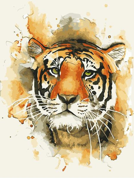Animal Tiger Diy Paint By Numbers Kits UK AN0004