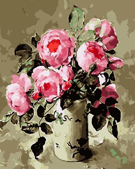 Peony Diy Paint By Numbers Kits UK PL0058