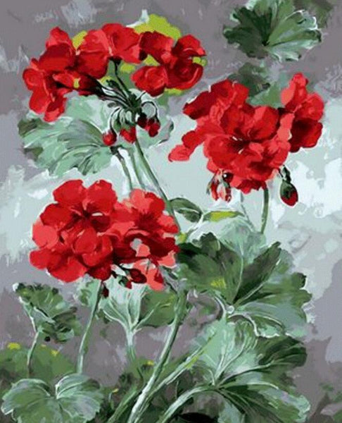 Flower Diy Paint By Numbers Kits UK PL0597