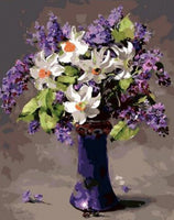 Flower Diy Paint By Numbers Kits UK PL0598
