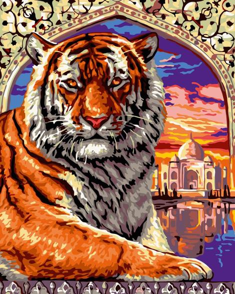 Animal Tiger Diy Paint By Numbers Kits UK AN0005