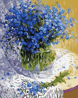 Flower Diy Paint By Numbers Kits UK PL0600