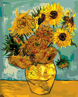 Van Gogh Sunflower Diy Paint By Numbers Kits UK PL0062