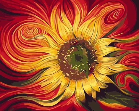 Sunflower Diy Paint By Numbers Kits UK PL0066