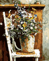 Flower Diy Paint By Numbers Kits UK PL0006