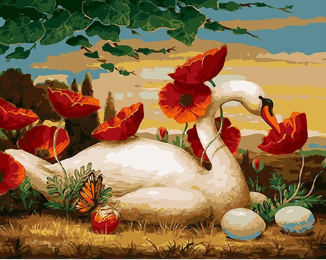 Swan Diy Paint By Numbers Kits UK AN0752