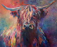 Highland Cow Diy Paint By Numbers Kits UK AN0192