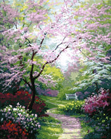 Flower Scenery Diy Paint By Numbers Kits UK PL0075
