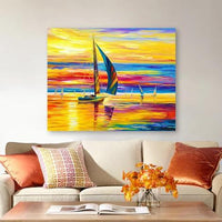 Sunset Sailing Landscape Diy Paint By Numbers Kits UK PP0011