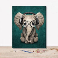 Animal Elephant Diy Paint By Numbers Kits For Adults UK AN0078