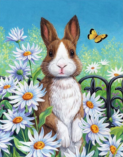 Animal Rabbit Diy Paint By Numbers Kits UK FA0147