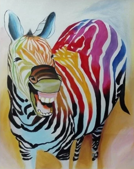 Zebra Diy Paint By Numbers Kits UK AN0795
