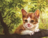 Cat Diy Paint By Numbers Kits UK PE0284