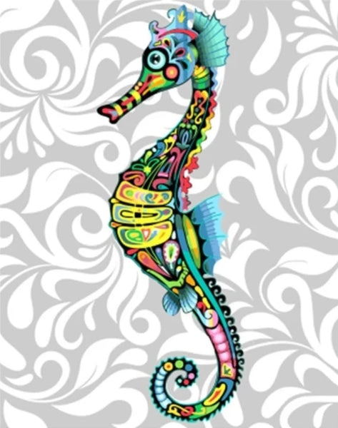 Colorful Seahorse Paint By Numbers Kits UK MA110