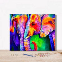 Animal Elephant Diy Paint By Numbers Kits For Adults UK AN0084