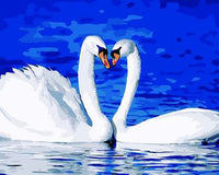 Animal Swan Diy Paint By Numbers Kits UK AN0714
