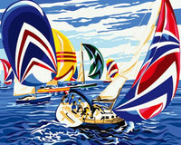Boat Diy Paint By Numbers Kits UK PP0064