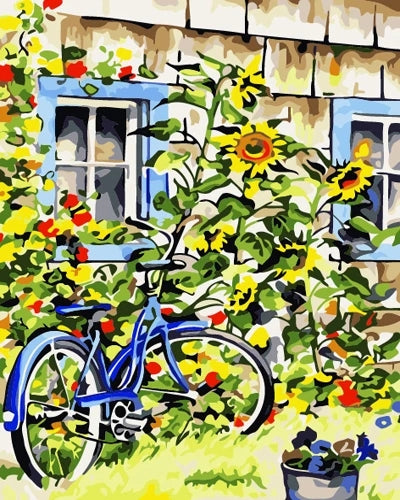 Bicycle Diy Paint By Numbers Kits UK VE0070
