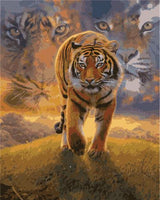 Animal Tiger Diy Paint By Numbers Kits UK AN0361