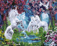 Unicorn Diy Paint By Numbers Kits UK FK280